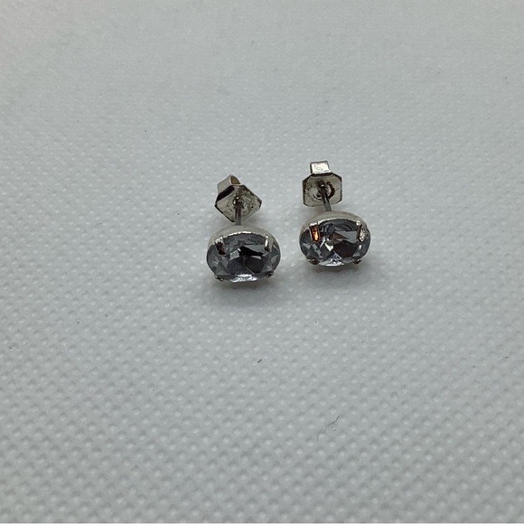 Two Pairs of Earrings - Clear Stone Studs (3 for $15) - Picture 3 of 4